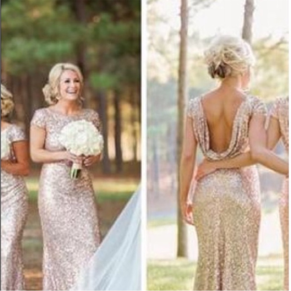 Sorella Vita Rose Gold Dress size 8